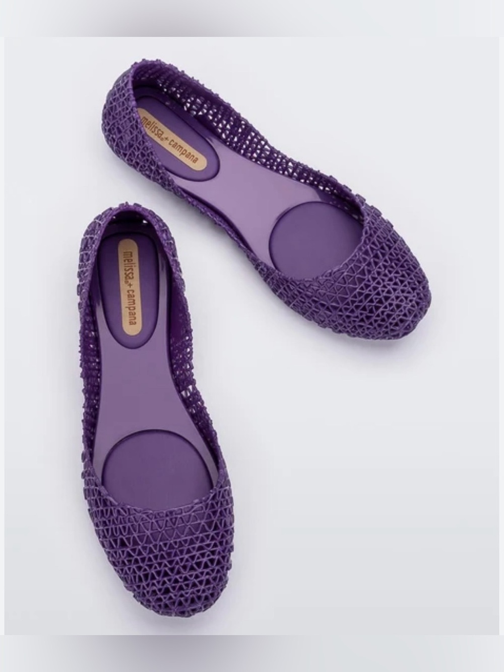 Melissa X Campana jelly Purple
Women's flats size  10”